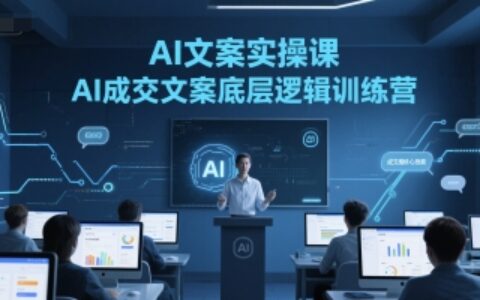 AI文案實操課，AI成交文案底層邏輯訓練營