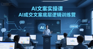 AI文案實操課，AI成交文案底層邏輯訓練營