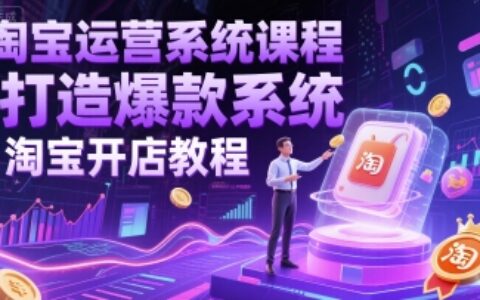 淘寶運營系統課程-打造爆款系統-淘寶開店教程