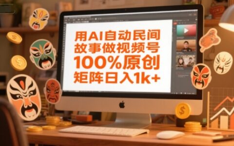 用AI自動民間故事做視頻號，100%原創(chuàng)，矩陣日入1k+