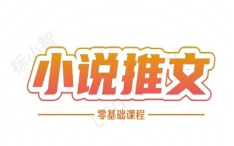 小說推文全流程課程-小說推文零基礎教程