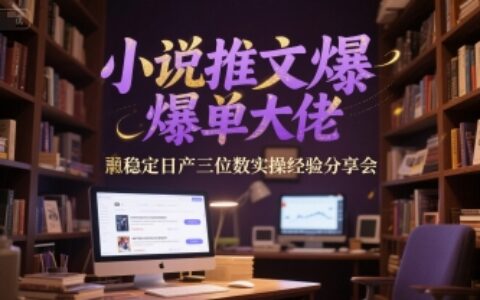 小說推文爆單大佬穩定日產三位數實操經驗分享會