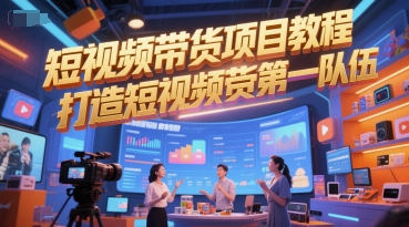 短視頻帶貨項目教程，打造短視頻帶貨第一隊伍