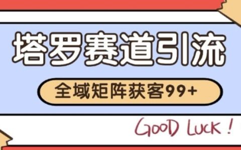 小紅書某音塔羅賽道引流獲客 自熱矩陣日引200+【揭秘】