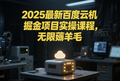 2025最新百度云機掘金項目實操課程單窗口保底5-10元月收益單窗口150+【揭秘】