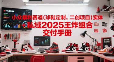 小眾暴利賽道(球鞋定制，二創項目)實體+私域2025王炸組合 ?交付手冊