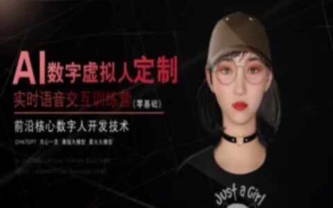 AI數字虛擬人定制，實時語音交互訓練營（零基礎），前沿核心數字人開發技術