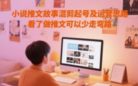 小說推文故事混剪起號及運營思路，看了做推文可以少走彎路