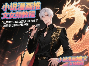 小說漫畫推文女頻教程,讓所有小白從0成為行業內高手,簡單暴力兼職輕松掙米