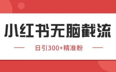 小紅書截流同行客源，獨家野路子獲客玩法 日引200+暴力獲客【揭秘】