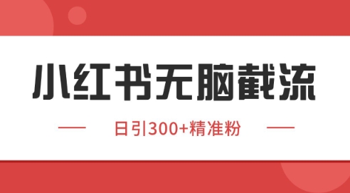 小紅書截流同行客源,獨家野路子獲客玩法 日引200+暴力獲客【揭秘】