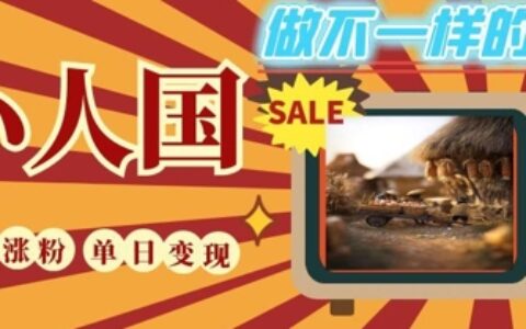 DeepSeek+繪圖+視頻制作小人國微觀視頻，小白輕輕松松上手，條條爆款，條條變現，單日就能收益