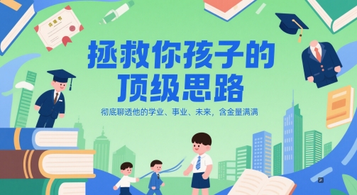 付費(fèi)文章：拯救你孩子的頂級(jí)思路，徹底聊透他的學(xué)業(yè)、事業(yè)、未來(lái)，含金量滿滿