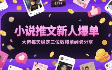 小說推文新人爆單大佬每天穩定三位數爆單經驗分享
