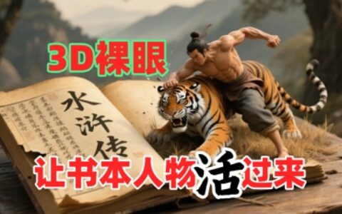 書本人物裸眼3D視頻，新的玩法，流量超猛，保姆級教程