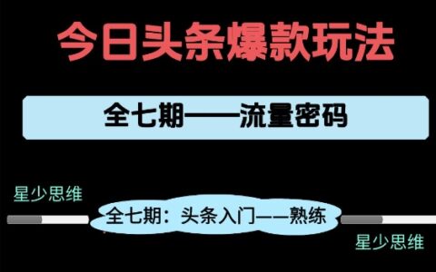 頭條系列全七期項目拆解，全是干貨，新手從0-1必經過程，99的人會踩的坑