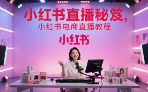 小紅書(shū)直播秘笈，小紅書(shū)電商直播教程