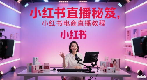 小紅書直播秘笈,小紅書電商直播教程