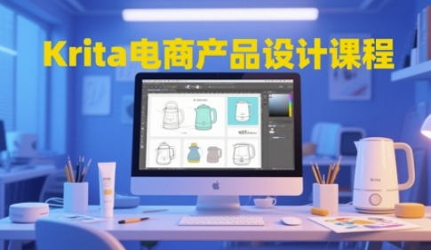 Krita電商產(chǎn)品設(shè)計(jì)課程，掌握從工具使用到創(chuàng)意落地的全鏈路設(shè)計(jì)能力