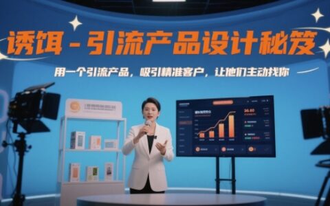 誘餌-引流產(chǎn)品設(shè)計(jì)秘笈，用一個(gè)引流產(chǎn)品，吸引精準(zhǔn)客戶，讓他們主動(dòng)找你