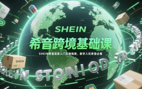希音跨境基礎課，SHEIN希音賣家入門實操指南，新手入坑希音必看