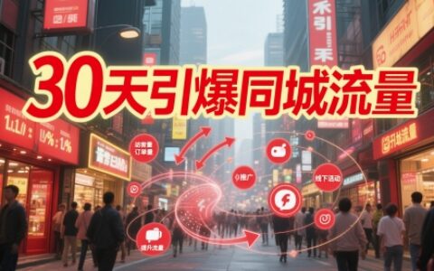 30天引爆同城流量：團購篇 認知篇 流量篇 來客篇 達人篇 老板人設IP篇 投流篇