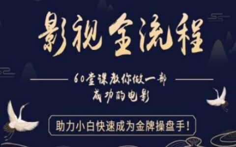 【影視全流程】教你做一部成功的電影，助力小白快速成為金牌操盤手