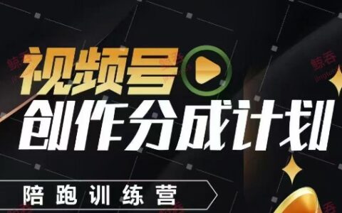 視頻號(hào)創(chuàng)作分成計(jì)劃陪跑訓(xùn)練營(yíng)，手把手教會(huì)你如何制作視頻，細(xì)水長(zhǎng)流型項(xiàng)目