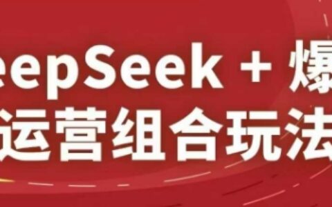 DeepSeek+爆品運營組合玩法，2025淘系精品課