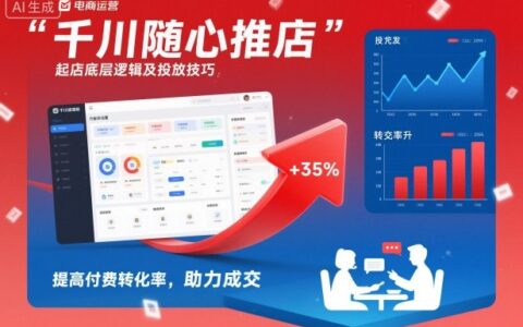 千川隨心推起店底層邏輯及投放技巧，提高付費轉(zhuǎn)化率，助力成交