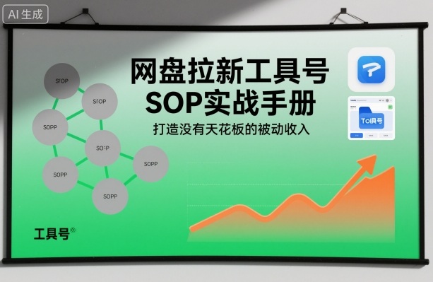 網盤拉新工具號SOP實戰(zhàn)手冊,打造沒有天花板的被動收入