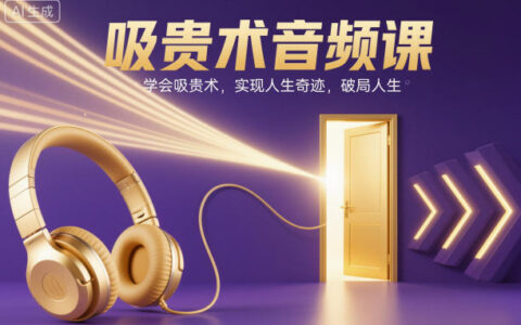 吸貴術音頻課，學會吸貴術，實現(xiàn)人生奇跡，破局人生