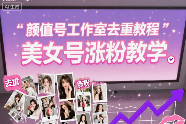 顏值號工作室去重教程，美女號漲粉教學