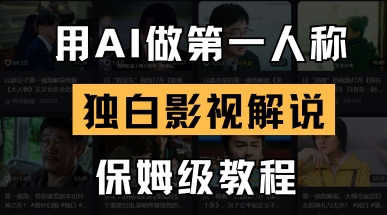 用AI做第一人稱獨白影視解說,手把手教學(xué),保姆級教程