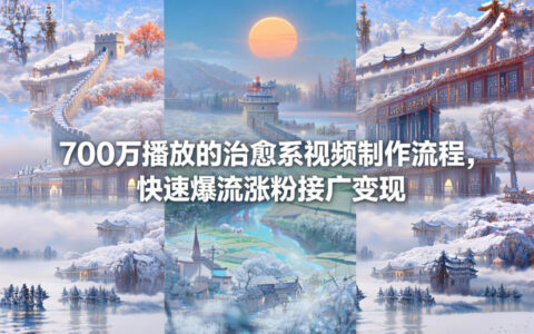700萬播放的治愈系視頻制作流程，快速爆流漲粉接廣變現(xiàn)