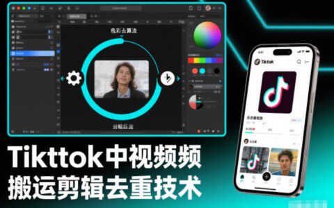 Tiktok中視頻純搬運剪輯去重技術，外來技術，自行測試