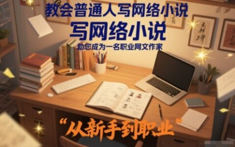 教會普通人寫網絡小說，助您成為一名職業網文作家